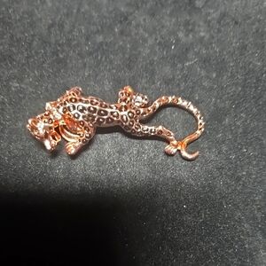 Rose Gold Leopard Brooch
